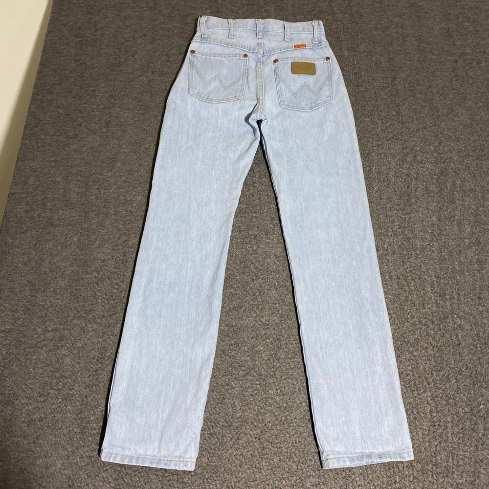 Wrangler High Waisted Straight Leg Light Wash Jeans 1014MWZGH 3x32 (26x32) Rodeo
